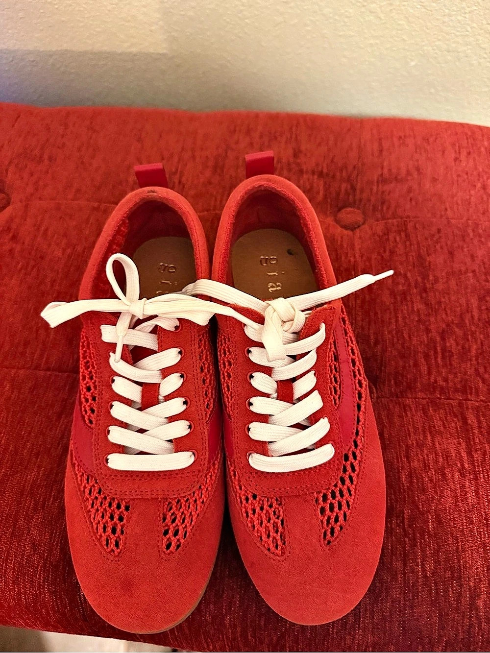 Vionic Walk Slim Gia Sneaker Red Sneakers